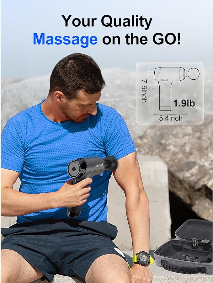 Deep Tissue Massage Gun Percussion Massager with 5 Heads